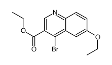 4-Bromo-6-ethoxyquinoline-3-carboxylic acid ethyl ester结构式
