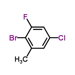 2-Bromo-5-chloro-3-fluorotoluene结构式