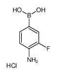 (4-amino-3-fluorophenyl)boronic acid hydrochloride Structure