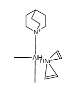 {(1-azabicyclo{2.2.2}octane)dimethylaluminium}bis(ethene)-μ-hydrido-nickel(0)结构式