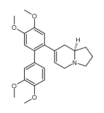 (R)-7-(3',4,4',5-tetramethoxy-[1,1'-biphenyl]-2-yl)-1,2,3,5,8,8a-hexahydroindolizine Structure