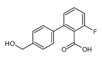 2-fluoro-6-[4-(hydroxymethyl)phenyl]benzoic acid Structure