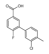 3-(3-chloro-4-methylphenyl)-4-fluorobenzoic acid Structure