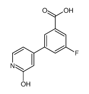 3-fluoro-5-(2-oxo-1H-pyridin-4-yl)benzoic acid Structure