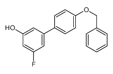 3-fluoro-5-(4-phenylmethoxyphenyl)phenol结构式