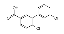 4-chloro-3-(3-chlorophenyl)benzoic acid结构式