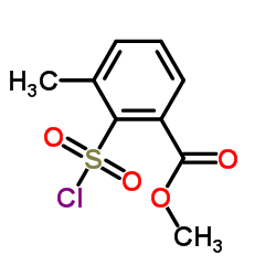 Methyl 2-(chlorosulfonyl)-3-methylbenzoate structure