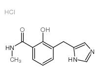 2-hydroxy-3-(3H-imidazol-4-ylmethyl)-N-methyl-benzamide hydrochloride结构式
