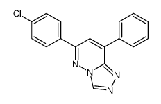 6-(4-chlorophenyl)-8-phenyl-[1,2,4]triazolo[4,3-b]pyridazine结构式