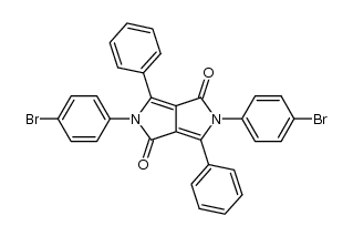 2,5-bis(4-bromophenyl)-3,6-diphenylpyrrolo[3,4-c]pyrrole-1,4(2H,5H)-dione Structure
