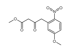 Methyl 4-(5-methoxy-2-nitrophenyl)-3-oxobutyrate结构式