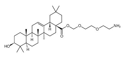 [2-(2-aminoethoxy)ethoxy]methyl olean-12-en-28oate结构式