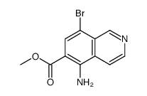 methyl 5-amino-8-bromoisoquinoline-6-carboxylate Structure