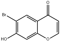 4H-1-Benzopyran-4-one, 6-broMo-7-hydroxy- Structure