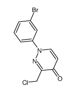 1-(3-bromophenyl)-3-(chloromethyl)pyridazin-4(1H)-one结构式