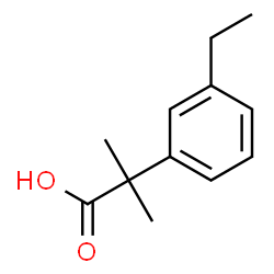 2-(3-ethylphenyl)-2-methylpropanoic acid Structure