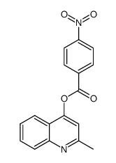 2-methylquinolin-4-yl 4-nitrobenzoate Structure
