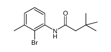 N-(2-bromo-3-methylphenyl)-3,3-dimethylbutanamide结构式