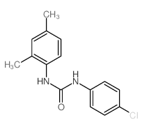 Urea,N-(4-chlorophenyl)-N'-(2,4-dimethylphenyl)- Structure