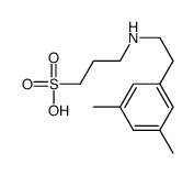 3-[2-(3,5-dimethylphenyl)ethylamino]propane-1-sulfonic acid结构式