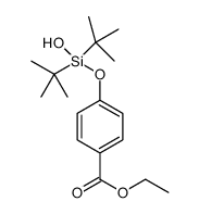 ethyl 4-((di-tert-butyl(hydroxy)silyl)oxy)benzoate结构式