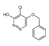 5-chloro-4-phenylmethoxy-1H-pyridazin-6-one结构式