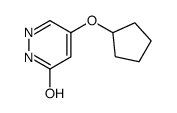 4-cyclopentyloxy-1H-pyridazin-6-one结构式