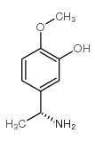 Phenol, 5-(1-aminoethyl)-2-methoxy-, (R)- Structure