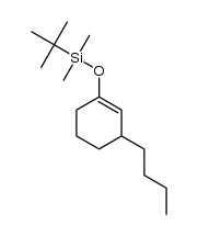 3-butylcyclohex-1-enyl t-butyldimethylsilyl ether结构式