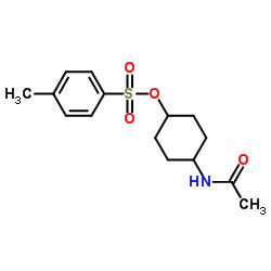 4-Acetamidocyclohexyl 4-methylbenzenesulfonate结构式