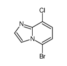 IMidazo[1,2-a]pyridine, 5-bromo-8-chloro- structure