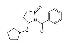 1-benzoyl-5-cyclopentyloxy-pyrrolidin-2-one Structure