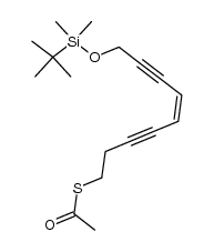 (Z)-S-(9-((tert-butyldimethylsilyl)oxy)nona-5-en-3,7-diyn-1-yl) ethanethioate Structure