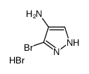 5-bromo-1H-pyrazol-4-amine,hydrobromide结构式