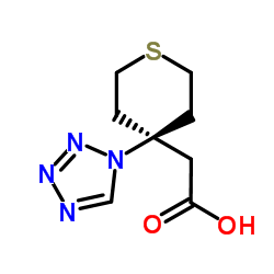 2-[4-(tetrazol-1-yl)tetrahydrothiopyran-4-yl]acetic acid Structure