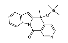 5-hydroxy-5-trimethylsilyloxy-indolo(1,2-b)(2,7)naphthyridin-12-one Structure