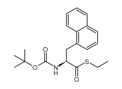 L-N-Boc-1-naphthyl-Ala-SEt结构式
