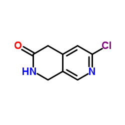 6-Chloro-1,4-dihydro-2H-[2,7]naphthyridin-3-one结构式
