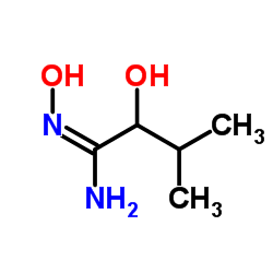 N,2-Dihydroxy-3-methylbutanimidamide结构式