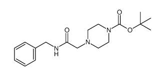 tert-butyl 4-(2-(benzylamino)-2-oxoethyl)piperazine-1-carboxylate Structure