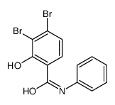 3,4-dibromo-2-hydroxy-N-phenylbenzamide Structure