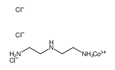 N'-(2-aminoethyl)ethane-1,2-diamine,cobalt(3+),trichloride结构式