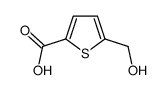 5-羟基甲基-2-噻吩羧酸结构式