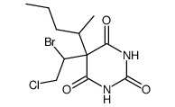 5-(1-Brom-2-chlorethyl)-5-(1-methylbutyl)-2,4,6(1H,3H,5H)-pyrimidintrion Structure