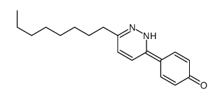 4-(3-octyl-1H-pyridazin-6-ylidene)cyclohexa-2,5-dien-1-one结构式