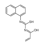 N-(naphthalen-1-ylcarbamothioyl)prop-2-enamide Structure