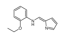 Benzenamine, 2-ethoxy-N-(1H-pyrrol-2-ylmethylene)- (9CI) structure