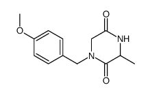 1-[(4-Methoxyphenyl)Methyl]-3-Methylpiperazine-2,5-Dione structure