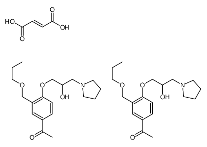 but-2-enedioic acid, 1-[4-(2-hydroxy-3-pyrrolidin-1-yl-propoxy)-3-(pro poxymethyl)phenyl]ethanone Structure