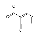 2-cyanopenta-2,4-dienoic acid Structure